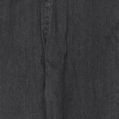 Womens UK Size XL Jeans Regular Fit Skinny Black Jeans