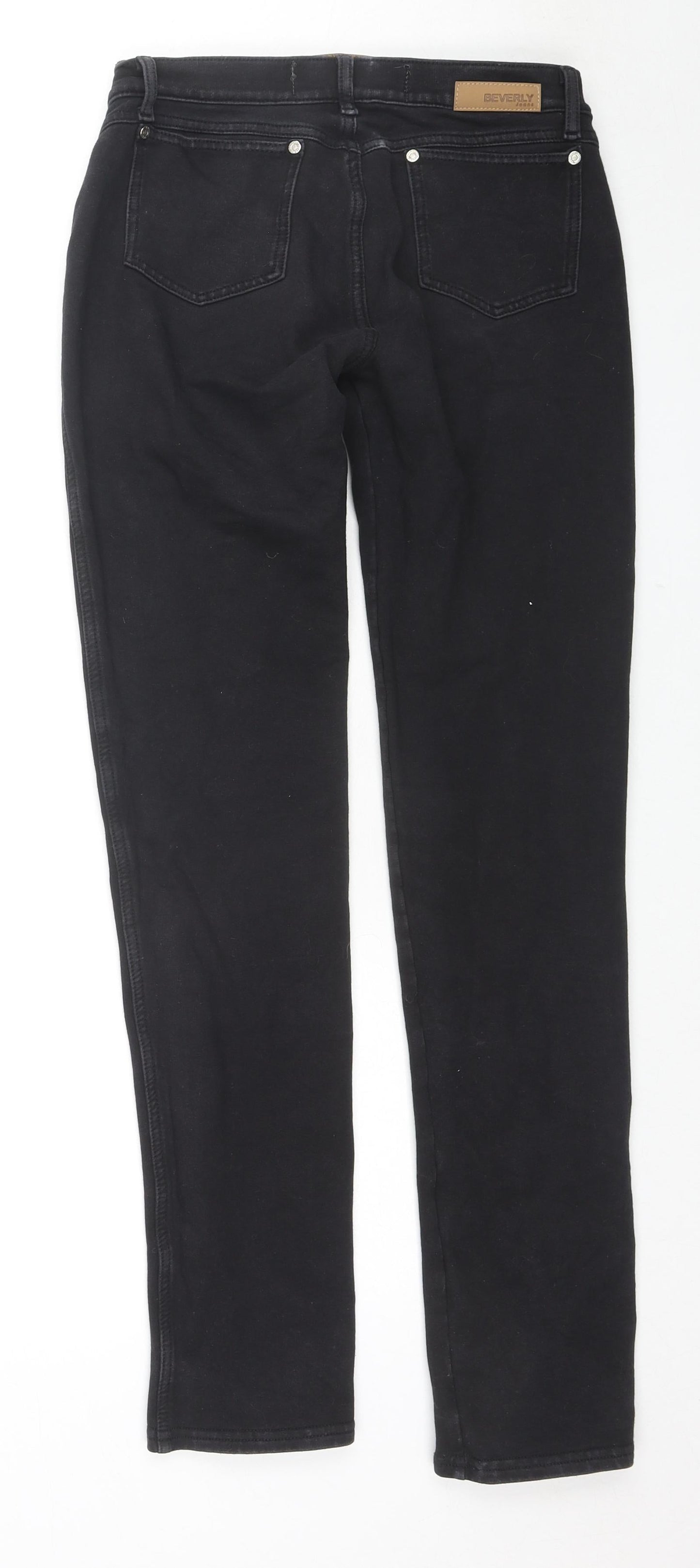 Beverly Jeans Womens Black Cotton Skinny Jeans Size L L31 in Regular Zip