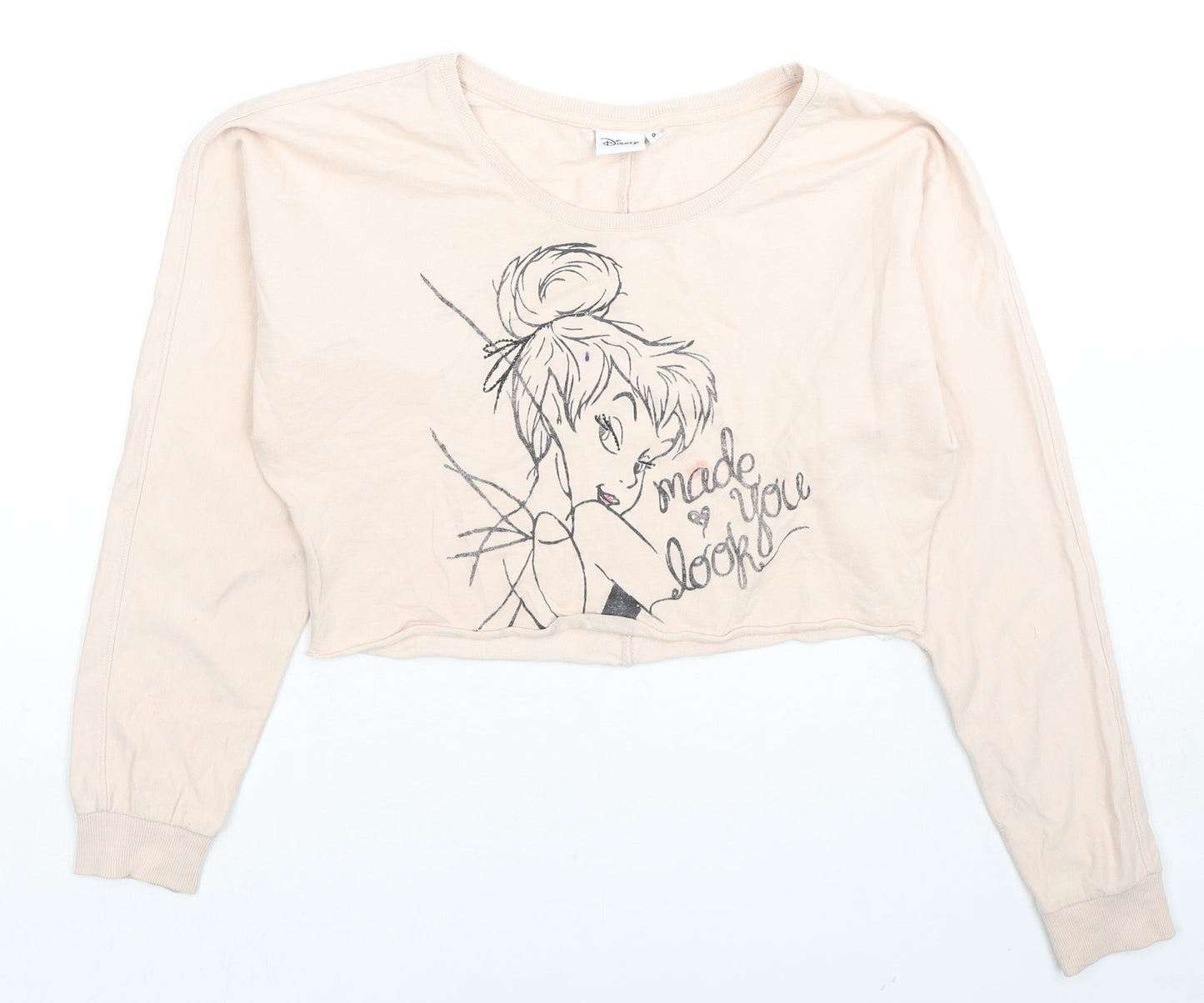Womens UK Size 8 Disney Beige Pullover Sweatshirt
