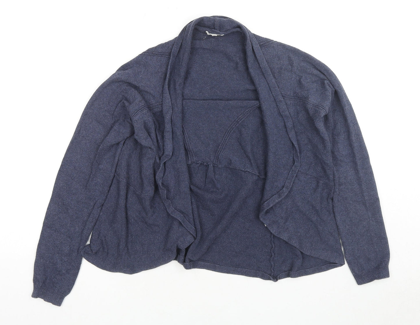 Old Khaki Womens Blue V-Neck Cotton Cardigan Jumper Size S