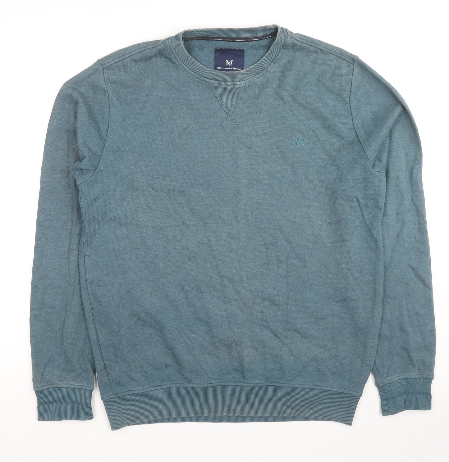 Mens UK Size S Crew Clothing Blue Pullover Sweatshirt
