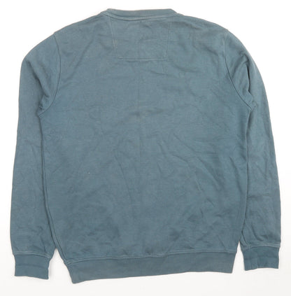 Mens UK Size S Crew Clothing Blue Pullover Sweatshirt
