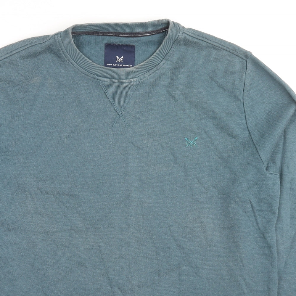 Mens UK Size S Crew Clothing Blue Pullover Sweatshirt