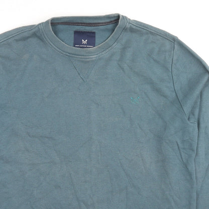 Mens UK Size S Crew Clothing Blue Pullover Sweatshirt