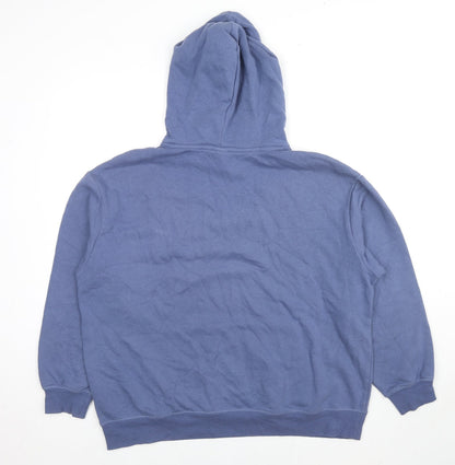 H&M Womens Blue Cotton Pullover Hoodie Size L Pullover - San Francisco Tennis Club