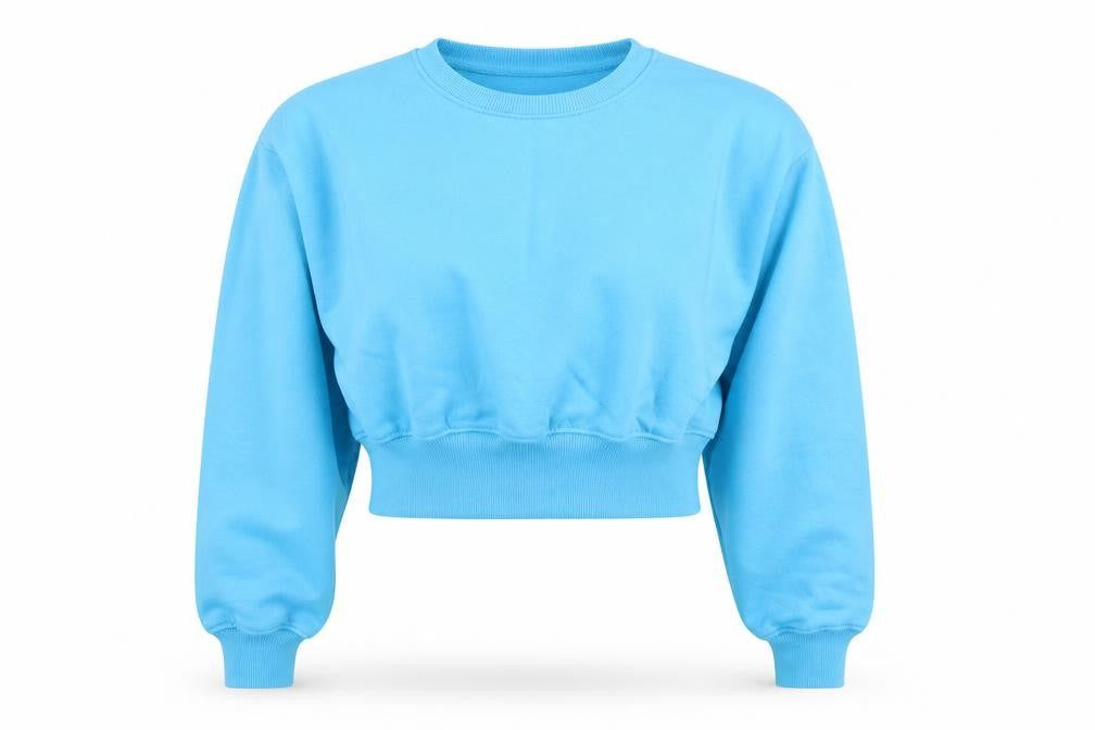 Womens UK Size S Boohoo Blue Pullover Sweatshirt