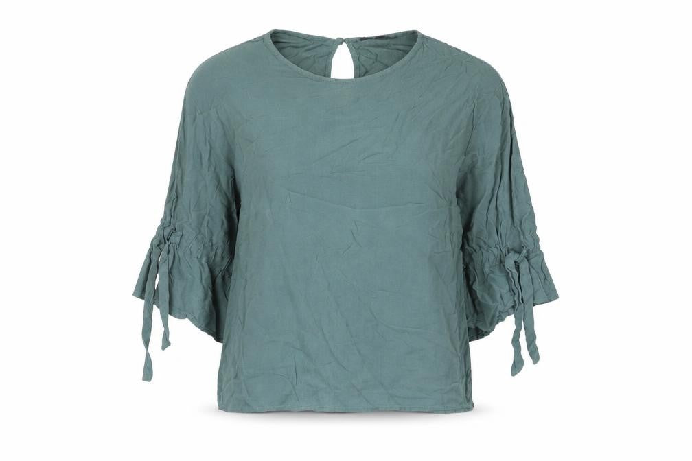 Womens UK Size 10 Topshop Grey Basic Blouse