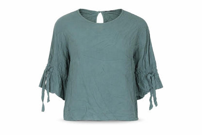 Womens UK Size 10 Topshop Grey Basic Blouse