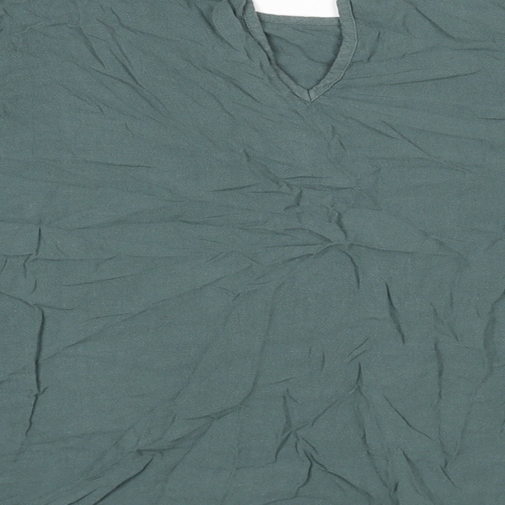 Womens UK Size 10 Topshop Grey Basic Blouse