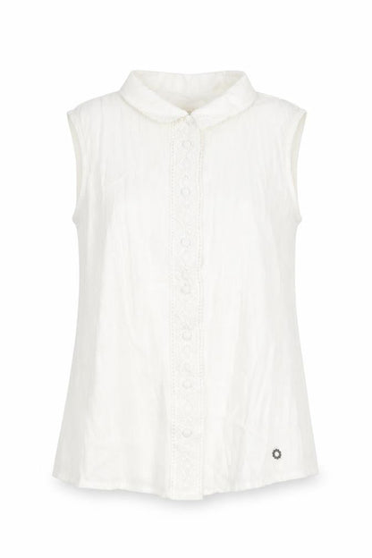 Womens UK Size 12 Nümph White Basic Blouse