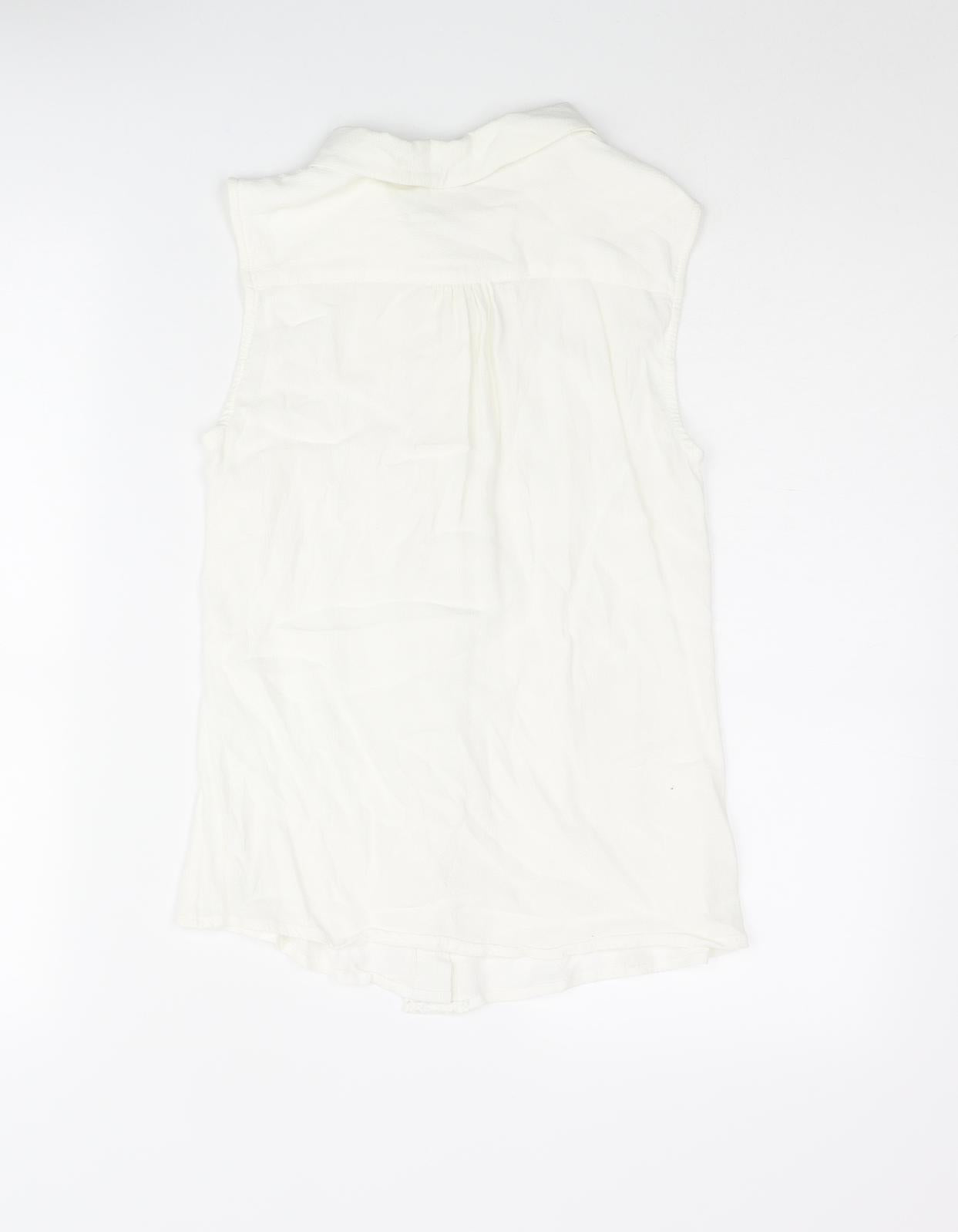 Womens UK Size 12 Nümph White Basic Blouse