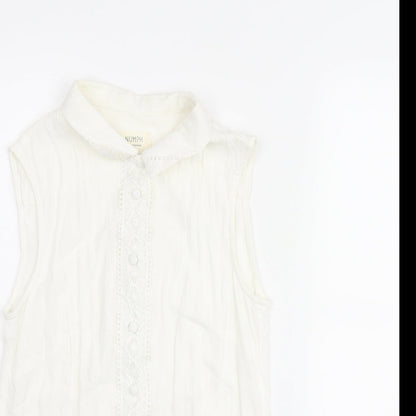 Womens UK Size 12 Nümph White Basic Blouse