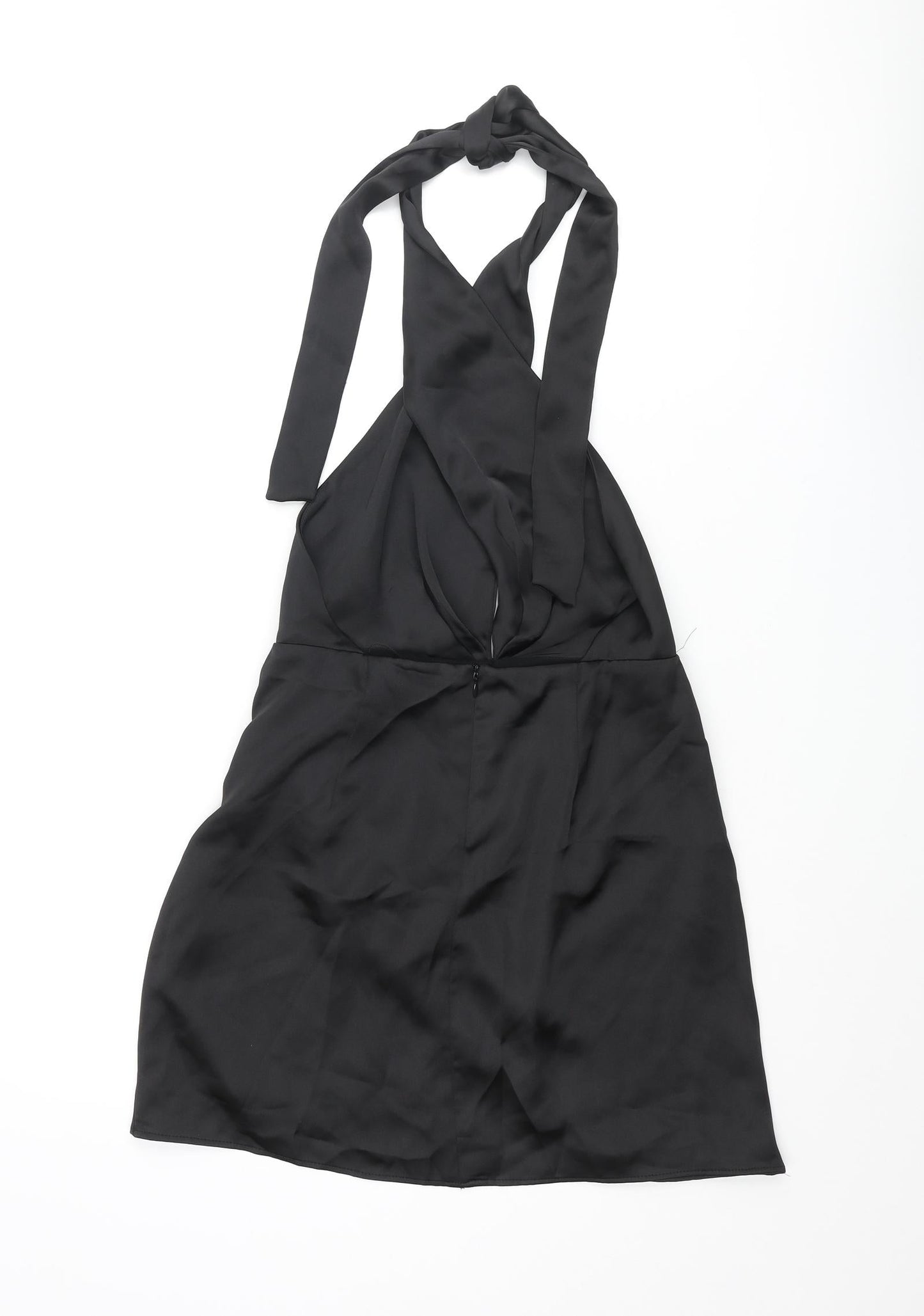 Womens UK Size S Zara Black Basic Blouse
