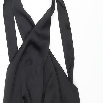 Womens UK Size S Zara Black Basic Blouse