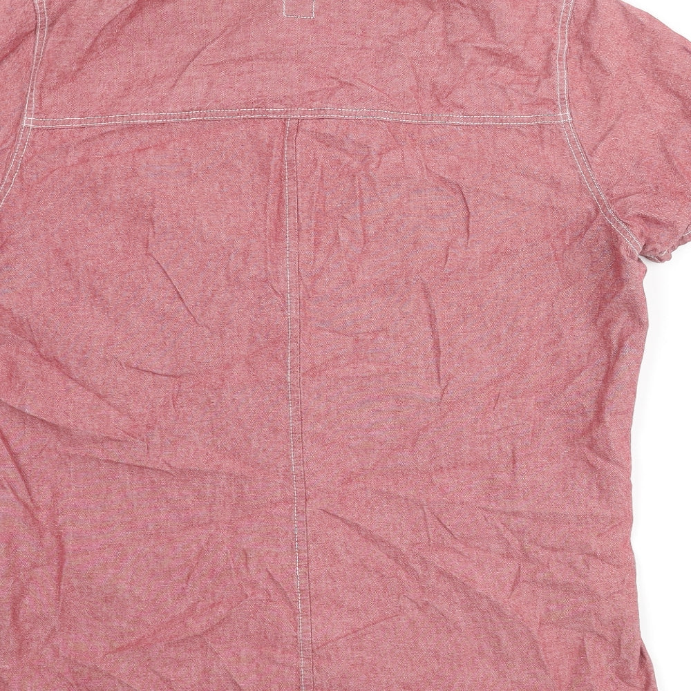 Womens UK Size XL Gap Red Basic Button-Up