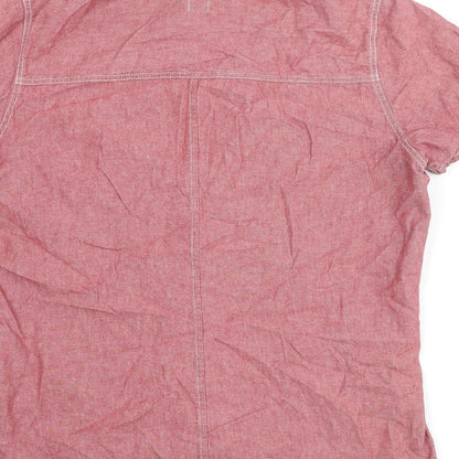 Womens UK Size XL Gap Red Basic Button-Up