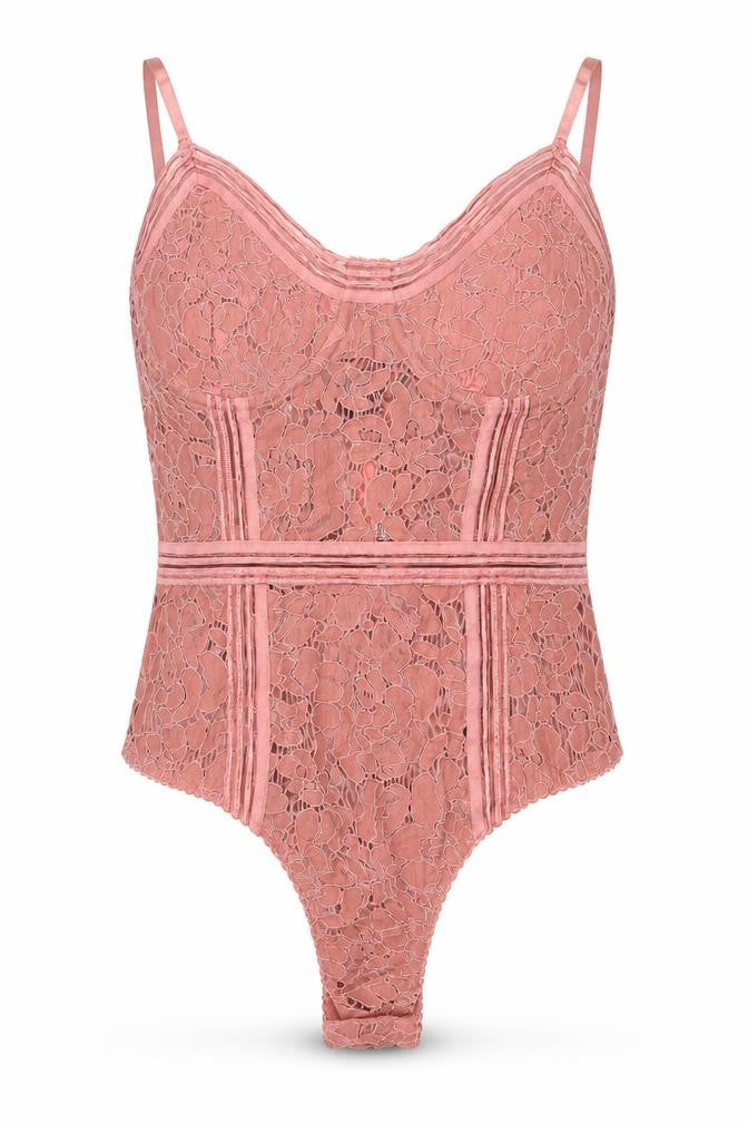 Womens UK Size 6 Missguided One-Piece Pink Bodysuit