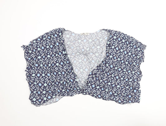Womens UK Size One Size Hollister Blue Kimono Blouse