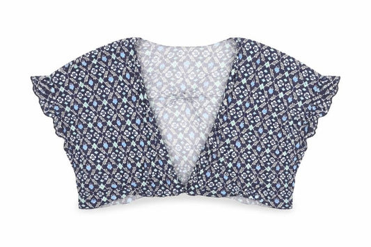Womens UK Size One Size Hollister Blue Kimono Blouse