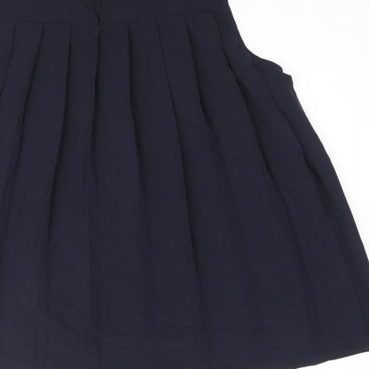 French Connection Womens Blue Polyester Camisole Blouse Size 12 Mock Neck - Pleated