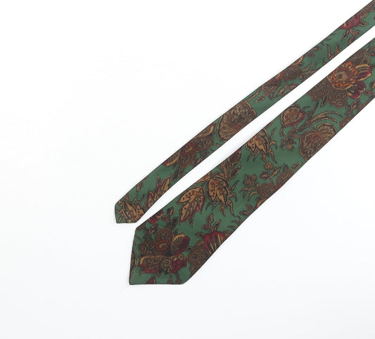 Jonelle Mens Multicoloured Geometric Polyester Pointed Tie One Size - Floral