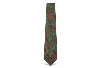 Jonelle Mens Multicoloured Geometric Polyester Pointed Tie One Size - Floral