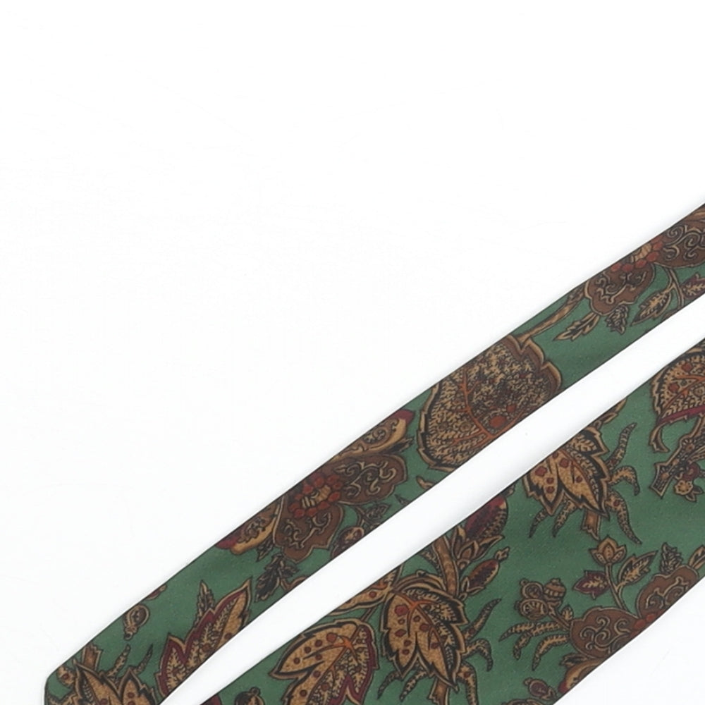 Jonelle Mens Multicoloured Geometric Polyester Pointed Tie One Size - Floral