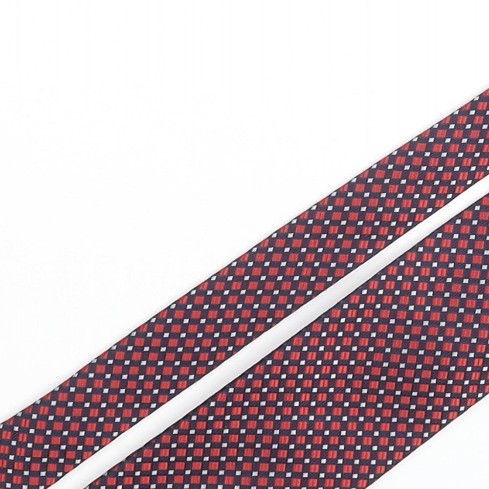 Tie Rack Mens Multicoloured Plaids & Checks Polyester Pointed Tie One Size