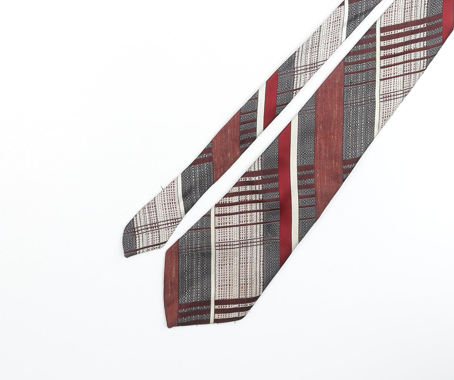 Michaelsons Mens Multicoloured Plaids & Checks Polyester Pointed Tie One Size