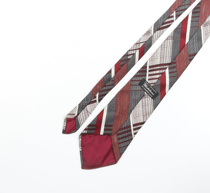 Michaelsons Mens Multicoloured Plaids & Checks Polyester Pointed Tie One Size