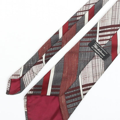 Michaelsons Mens Multicoloured Plaids & Checks Polyester Pointed Tie One Size