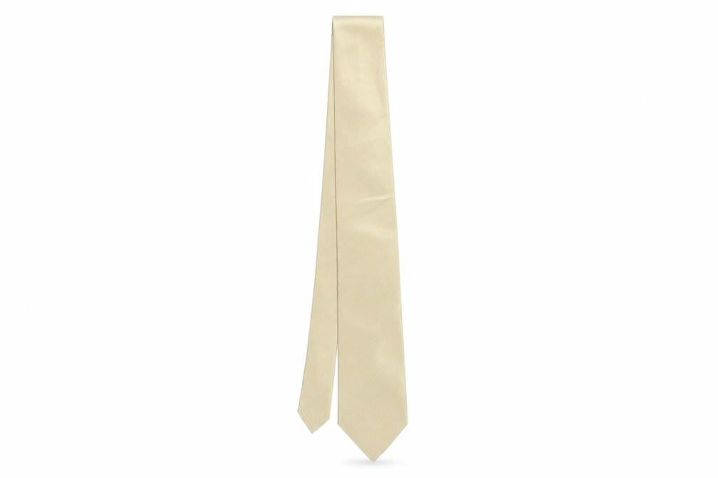 Mens Milan Gold No Pattern  Pointed Tie