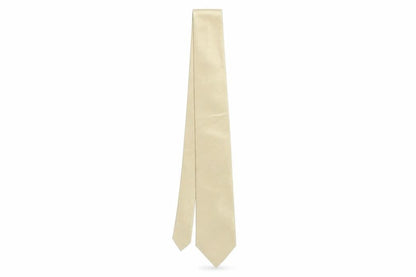 Mens Milan Gold No Pattern  Pointed Tie