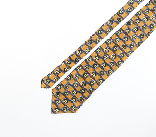Michaelis Mens Multicoloured Geometric Polyester Pointed Tie One Size