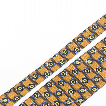 Michaelis Mens Multicoloured Geometric Polyester Pointed Tie One Size
