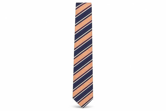 Asole & Bittoni Mens Multicoloured Striped Silk Pointed Tie One Size