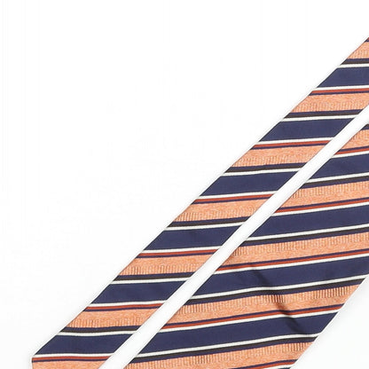 Asole & Bittoni Mens Multicoloured Striped Silk Pointed Tie One Size