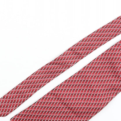 Mens Bijoux Terner Red Geometric  Pointed Tie