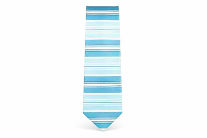 Hilditch & Key Mens Blue Striped Polyester Pointed Tie One Size