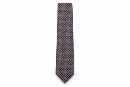 Alberto Piano Mens Multicoloured Geometric Silk Pointed Tie One Size