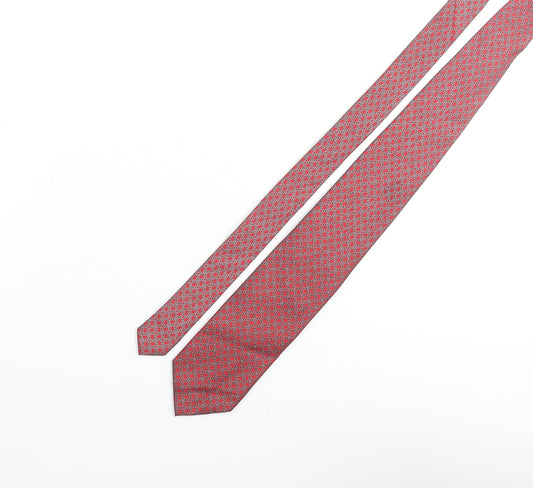 Tie Rack Mens Multicoloured Geometric Silk Pointed Tie One Size