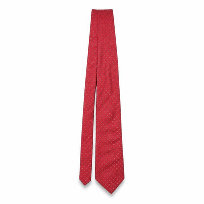Mens Frangi Red Geometric  Pointed Tie