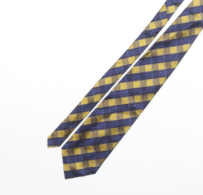 Mens Cezan Multicoloured Plaids & Checks  Pointed Tie