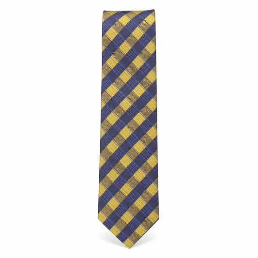 Mens Cezan Multicoloured Plaids & Checks  Pointed Tie