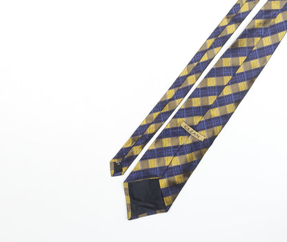 Mens Cezan Multicoloured Plaids & Checks  Pointed Tie