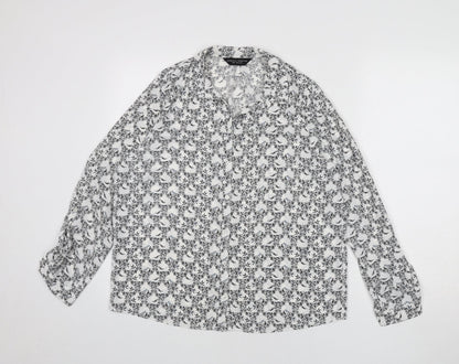 Womens UK Size 12 Dorothy Perkins Multicoloured Basic Button-Up