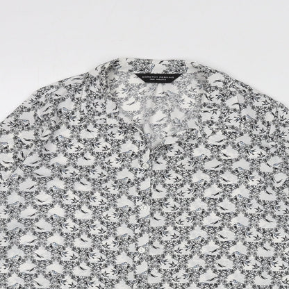 Womens UK Size 12 Dorothy Perkins Multicoloured Basic Button-Up