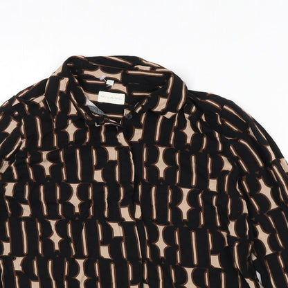 Womens UK Size 8 Milano Multicoloured Basic Button-Up
