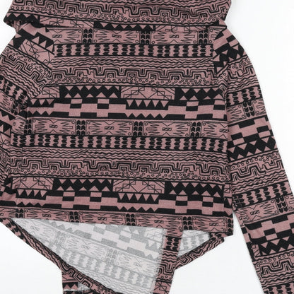 Womens UK Size 12 Miso Pink Cape Jumper