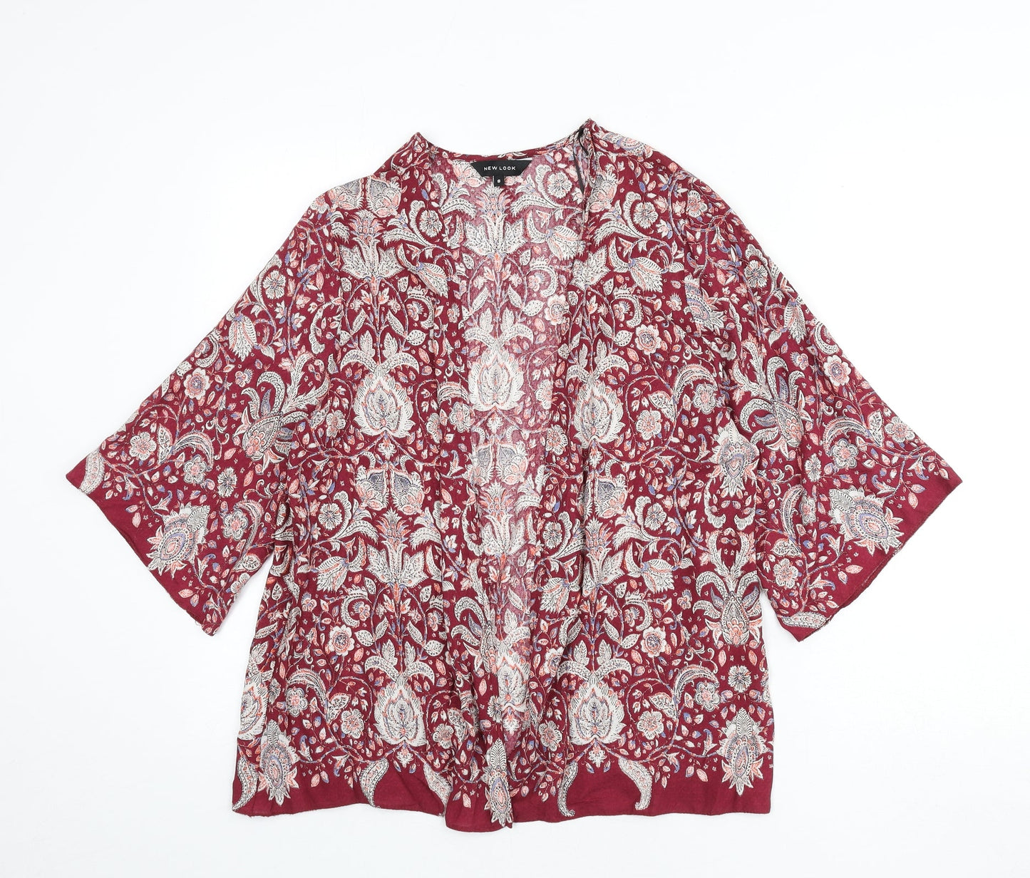 Womens UK Size 8 New Look Multicoloured Basic Blouse